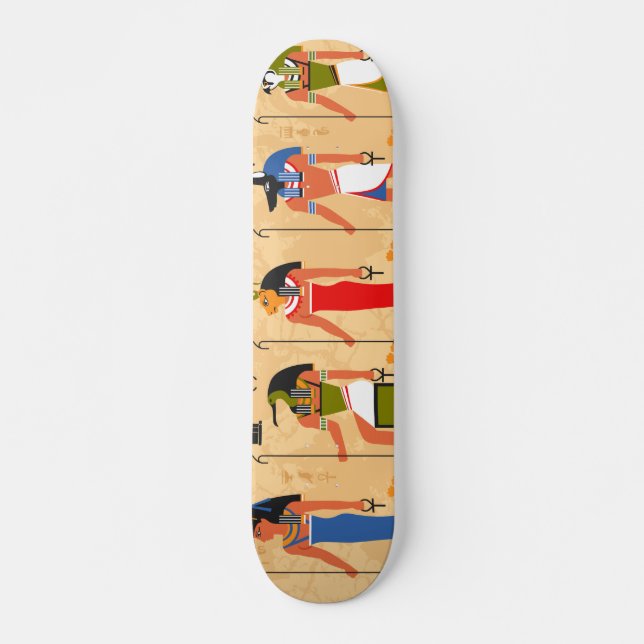 Skateboard Patinage artistique de l'ancien pharaon égyptien (Devant)