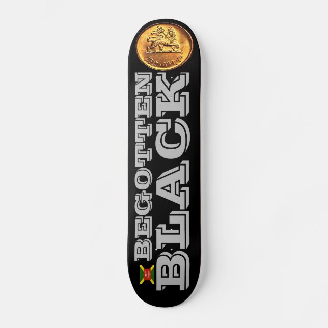 Skateboard Patinage BLACK (Recto)