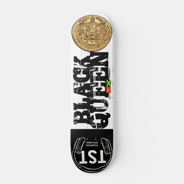 Skateboard Patinage BLACK QUEEN (Recto)