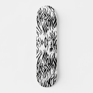 Skateboard Patinage blanc en tigre