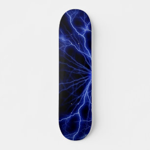 Skateboard Patinage Blue Lightning
