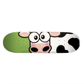 Skateboard Patinage Blushing Cow