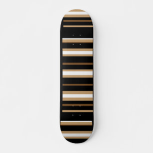 Skateboard Patinage Brown en bande noire
