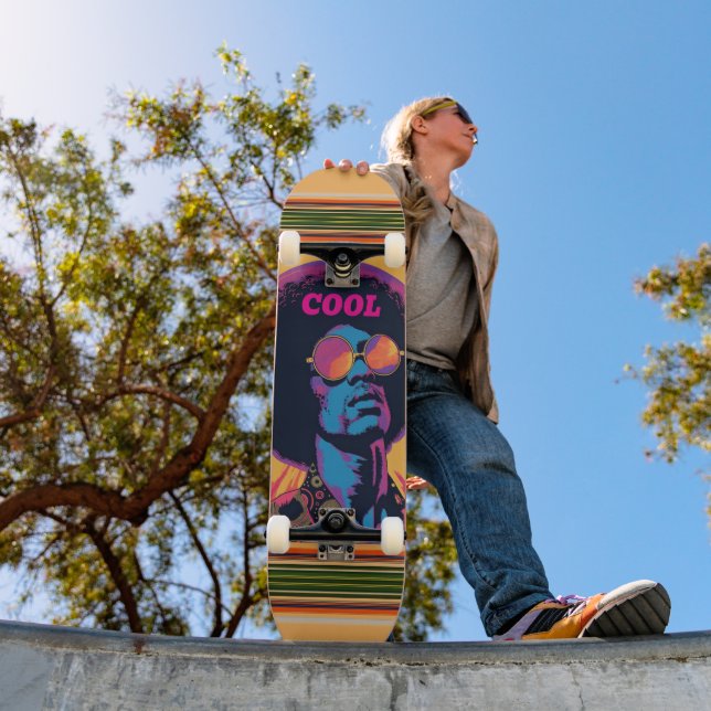 Skateboard Patinage cool/Rétro (Extérieur 1)