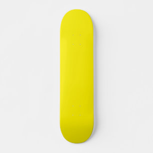 Skateboard Patinage couleur jaune clair