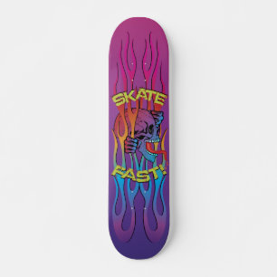 Skateboard Patinage crânien coloré