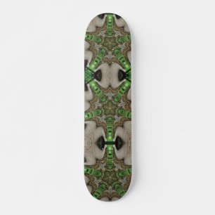 Skateboard Patinage d'art abstrait en bois d'émeraude