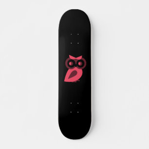 Skateboard Patinage de Chouette rose