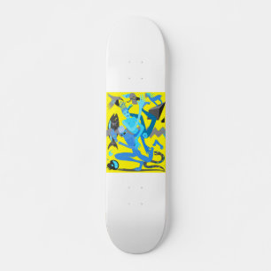 Skateboard Patinage de danse jaune