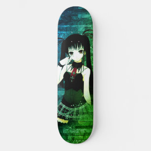 Skateboard Patinage de fille anime couleur dos