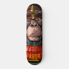 Skateboard Patinage de la guerrière des singes de Samurai