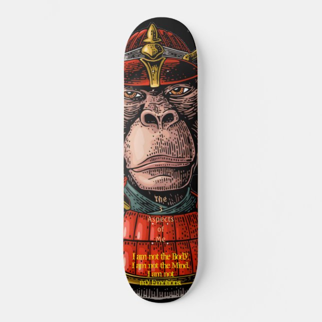 Skateboard Patinage de la guerrière des singes de Samurai (Recto)