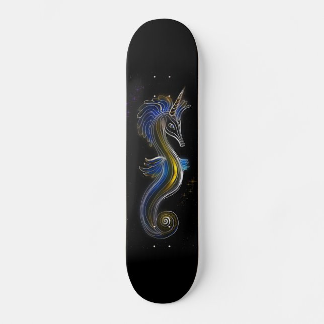 Skateboard Patinage de l'Unicorne (Recto)