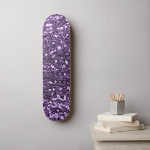 Skateboard Patinage de Parties scintillant violettes