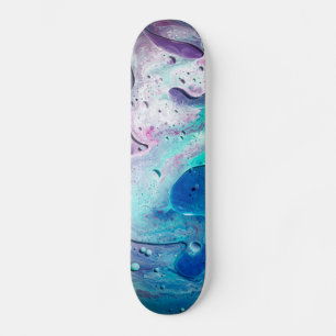 Skateboard Patinage de peinture d'art fluide