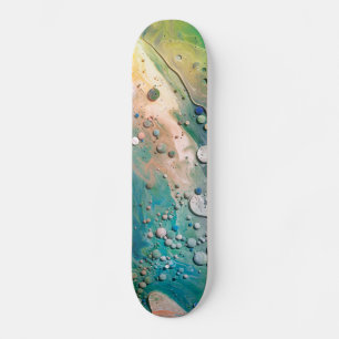 Skateboard Patinage de peinture d'art fluide