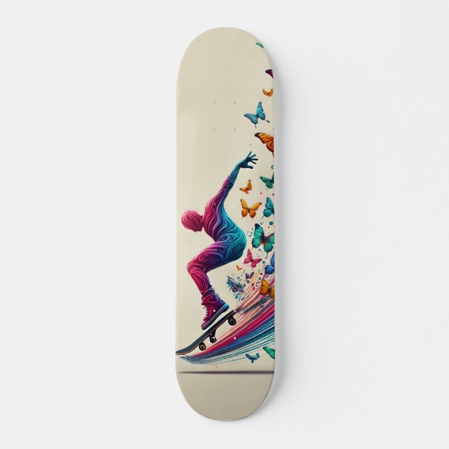 Skateboard Patinage de piste papillon (Devant)