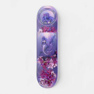 Skateboard Patinage de sirène d'océan violet