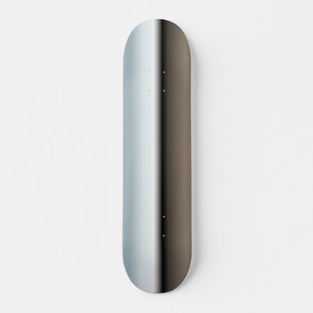 Skateboard Patinage en argent (Devant)