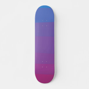 Skateboard Patinage en dégradé bleu violet