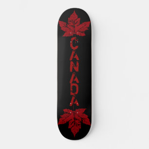 Skateboard Patinage en feuille d'érable cool Retro Canada
