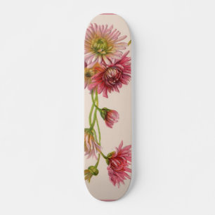 Skateboard Patinage en fleurs