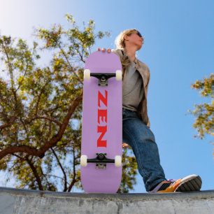 Skateboard Patinage en lilas rouge Zen