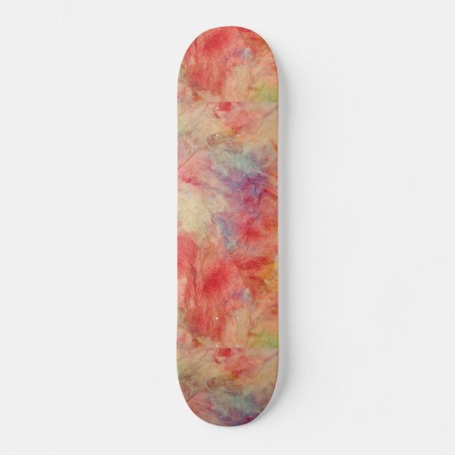 Skateboard Patinage en marbre rose (Recto)