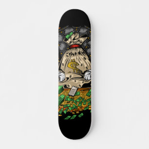 Skateboard Patinage en sac à l'argent