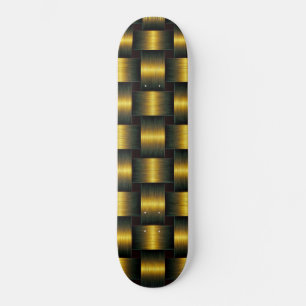 Skateboard Patinage en treillis doré