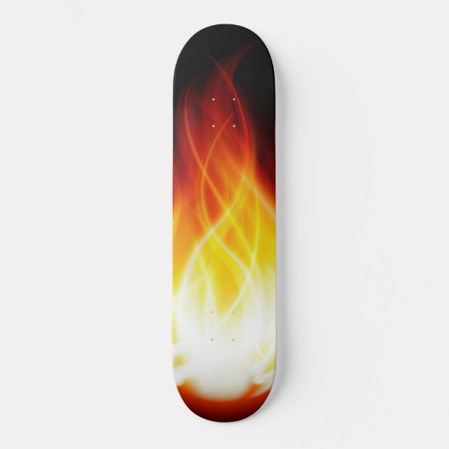 Skateboard Patinage Flames (Recto)