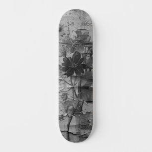 Skateboard Patinage floral Abstrait en relief
