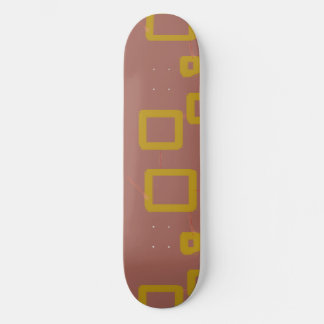 Skateboard Patinage géométrique Brown