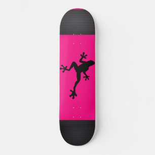 Skateboard Patinage Hot Pink Tree Frog