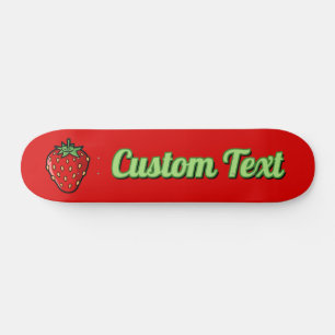 Skateboard Patinage Icône fraise