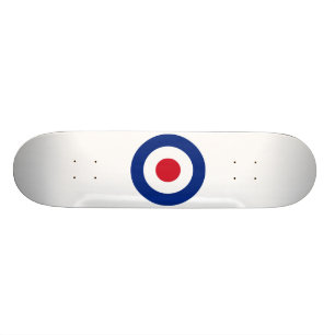 Skateboard Patinage MOD bleu rouge et blanc Cadeaux MOD