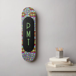 Skateboard Patinage Monogramme moderne