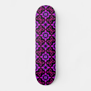 Skateboard Patinage Motif rose