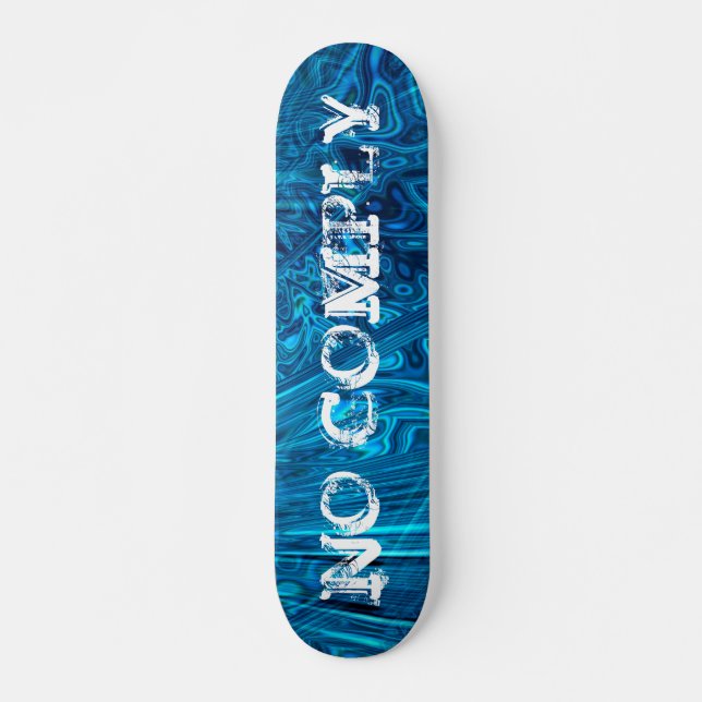 Skateboard Patinage pas de conformité sur Blue Abalone Fracta (Devant)