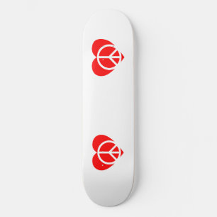 Skateboard Patinage Peace and Love