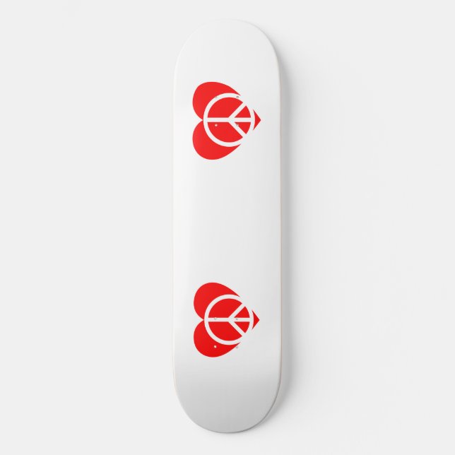 Skateboard Patinage Peace and Love (Recto)