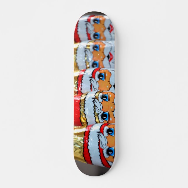 Skateboard Patinage Père Noël Enveloppé Patinage (Devant)