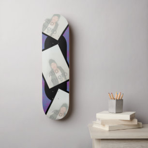 Skateboard Patinage photo violet rose noir