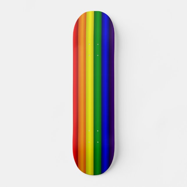 Skateboard Patinage Rainbow (Recto)