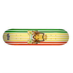 Skateboard Patinage Rasta Lion Crest