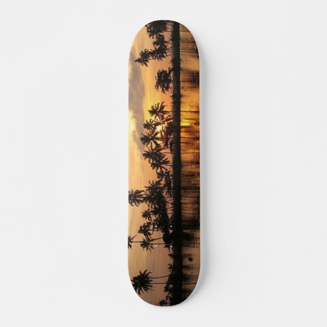 Skateboard Patinage Sunset (Devant)