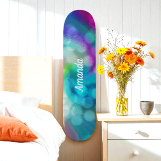 Skateboard Patinage sur le Imaginaire bleu pourpre