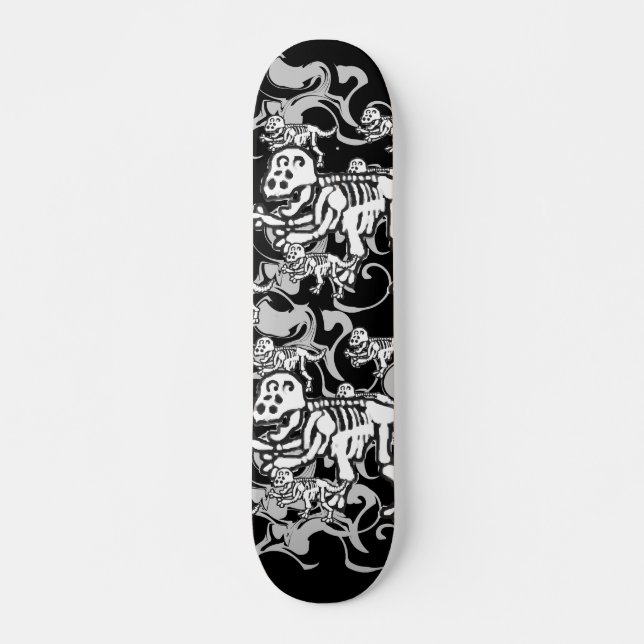 Skateboard Patinage T-Rex Dinosaur (Devant)