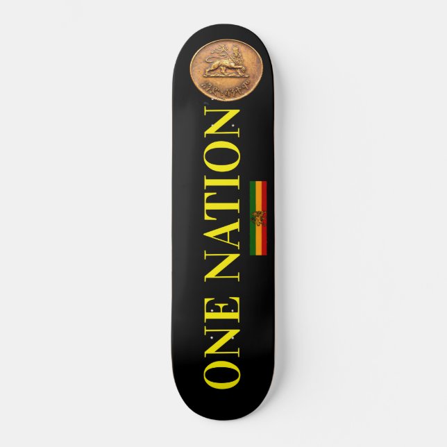 Skateboard Patinage UNE NATION (Recto)