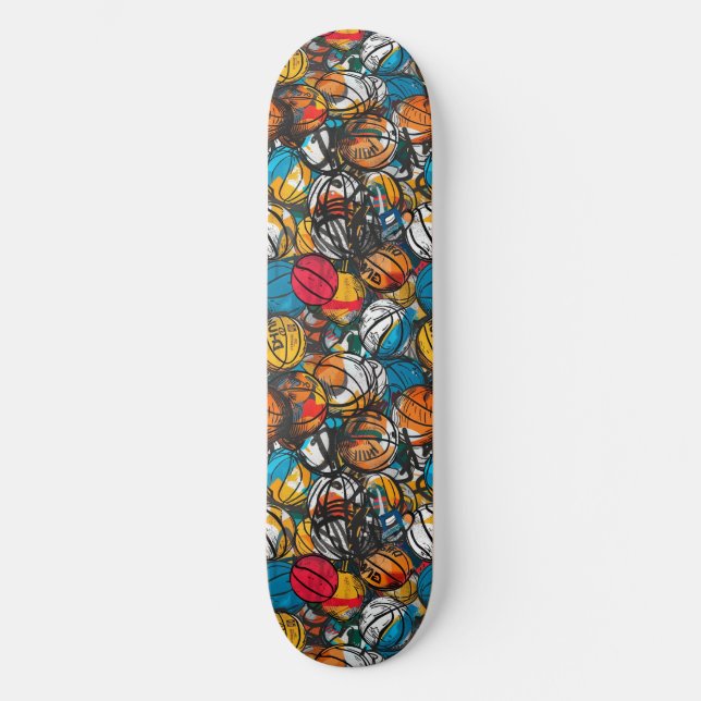 Skateboard Patinage urbain de basket-ball Graffiti (Recto)